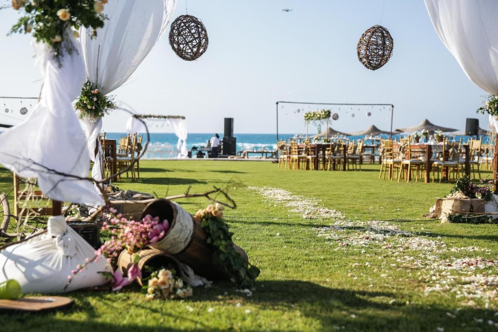 Borg El Arab Beach Resort Esterno foto Wedding at the beach